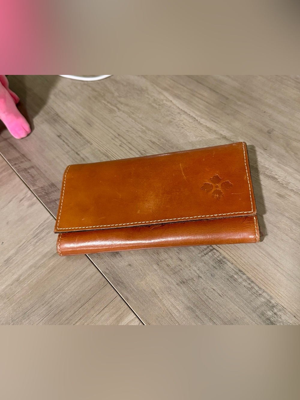 Patricia Nash Chestnut Brown Leather Multi-Slot Wallet